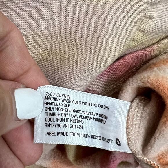 Wild Fable Tie Dye Dress Sweatshirt Mock Neck Long sleeve Pink Purple Small NWT - Picture 13 of 14